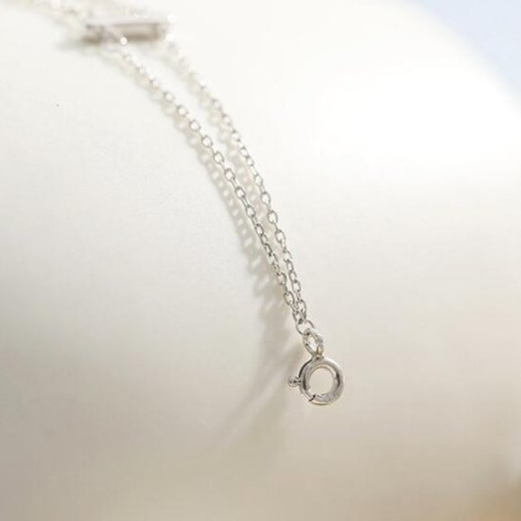 *NEW 925 Sterling Silver Diamond Bar Bracelet - Picture 9 of 10